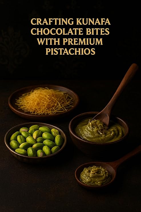 The Chocolate Nation Dubai Kunafa 200 GM Pistachios Chocolate | Kunafa Chocolate Bar Bites enriched with Pistachio | stuffed with pistachios | Dubai Kunafa Chocolate Bar/Milk Chocolate